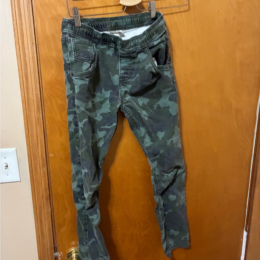Cat & Jack Green Camo Kids Casual Pants